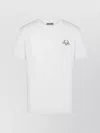 Moschino Embroidered-laurel Crown Crewneck T-shirt In White