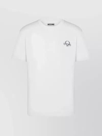 MOSCHINO CREW NECK JERSEY WEAVE T-SHIRT