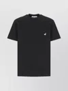 Moschino T-shirt Goose Embroidery In Black