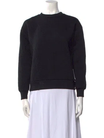 Pre-owned Moschino Crew Neck Long Sleeve Sweatshirt In Black