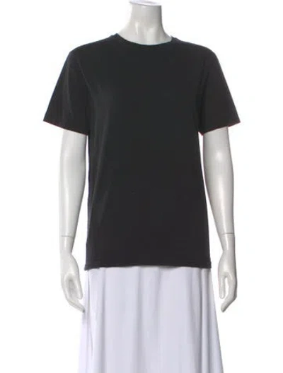 Pre-owned Moschino Crew Neck Short Sleeve T-shirt In Black