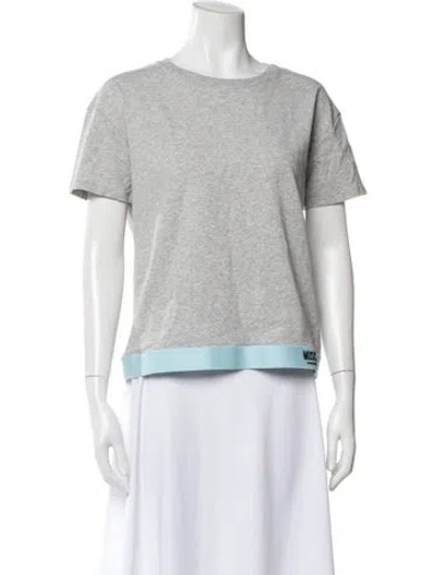 Pre-owned Moschino Crew Neck Short Sleeve T-shirt W/ Tags In Gray