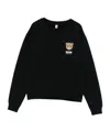 Moschino Teddy Bear-logo Jersey Sweatshirt In Black
