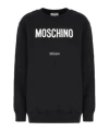Moschino Long-sleeve Pullover Sweater In Wool And Cashmere Blend In Black