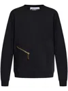 Moschino Cotton Sweatshirt In Black