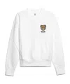 Moschino Crew Neck Sweatshirt In White