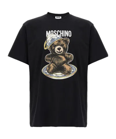 Moschino T-shirt With Print In Black