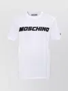 Moschino Crew Neck T-shirts Short Sleeves In White