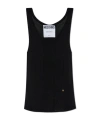 Moschino Crew Neck Vest In Black