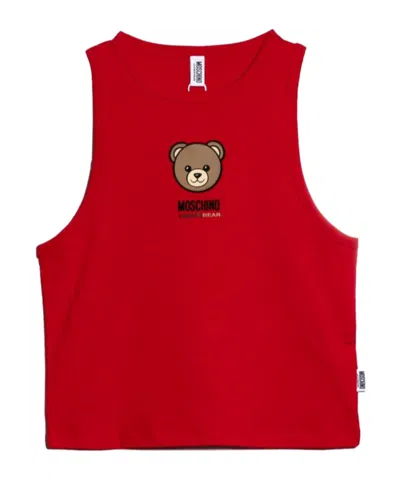 Moschino Crew Neck Vest In Red