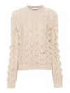 Moschino Wool Blend Sweater In Blanco