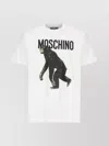 Moschino T-shirt Chimpanzee Print In White