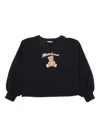 Moschino Crewneck Sweater In Black