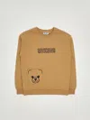 Moschino Crewneck Sweatshirt In Brown