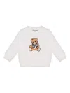 Moschino Crewneck Sweatshirt With Print  In White