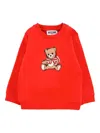 Moschino Crewneck Sweatshirt With Print  In Red