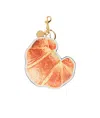 Moschino Croissant Keychain In Multicolor