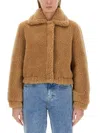 Moschino Cropped Furry Effect Jacket