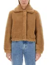 Moschino Cropped Furry Effect Jacket