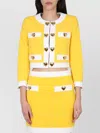 Moschino Women's Heart Buttons Crepe Jacket