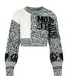 Moschino Cropped Sweater In Black