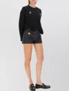 Moschino Asymmetric Hem Crewneck Knitted Jumper
