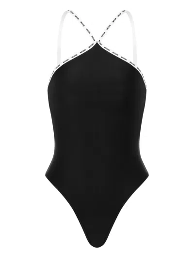 MOSCHINO CROSS-STRAP SWIMSUIT