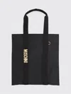 Moschino Tote Bag Rectangular Shape Dual Handles In Black