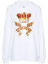 Moschino White Archive Scarves Hoodie In White