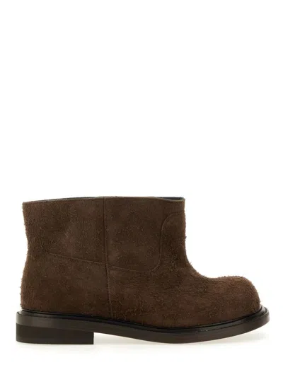 Moschino Crust "olivia" Boot In Brown