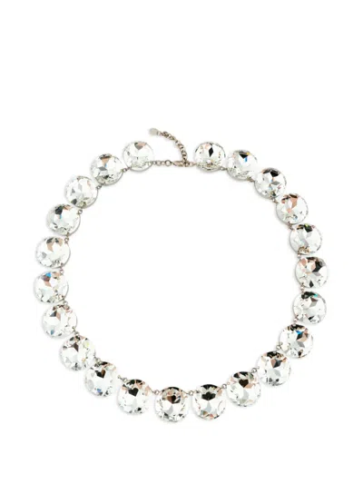 Moschino Crystal Belt In Metallic
