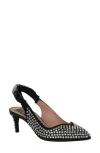 Moschino Woman Pumps Black Size 8 Leather, Textile Fibers In Black