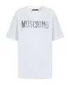 Moschino Crystal-logo Cotton T-shirt In White