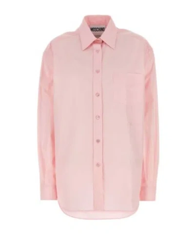 MOSCHINO MOSCHINO CURVED HEM SHIRT