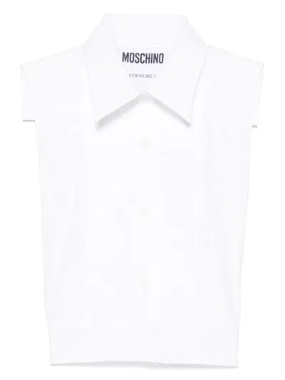 Moschino Cut-out Top In White