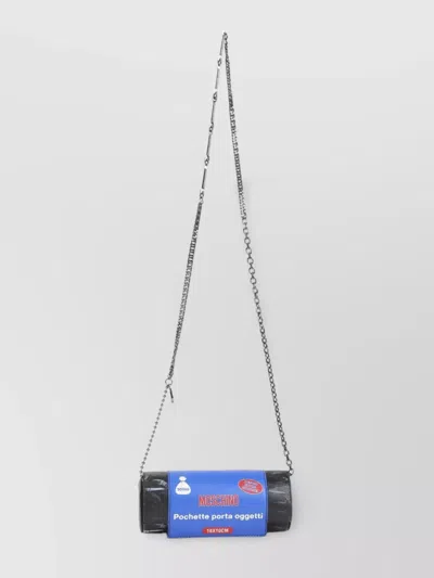 Moschino Cylinder Chain Strap Shoulder Bag