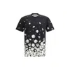 Moschino Daisy-print Crewneck T-shirt In Black