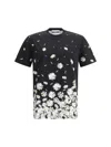Moschino Daisy-print Crewneck T-shirt In Fantasia Nero