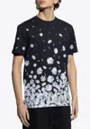 Moschino Daisy Degradé Print T-shirt In Black