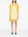 Moschino Minikleid Mit Print In Gelb