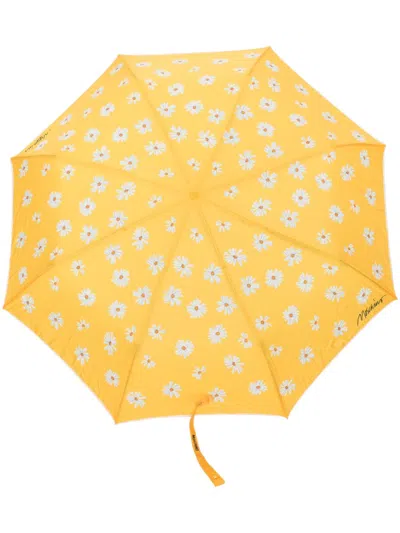 Moschino Daisy-print Umbrella In 黄色