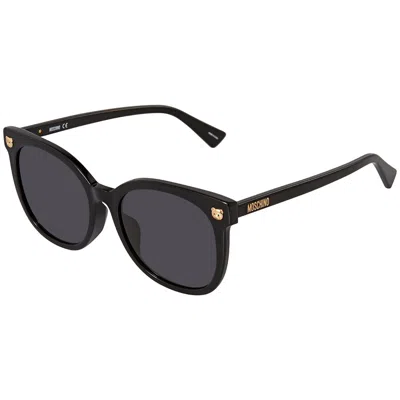 Moschino Dark Grey Cat Eye Ladies Sunglasses Mos088/f/s 0807/ir 55 In Gray