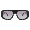 Moschino Dark Grey Shaded Browline Ladies Sunglasses Mos129/s 0807/9o 54 In Multi