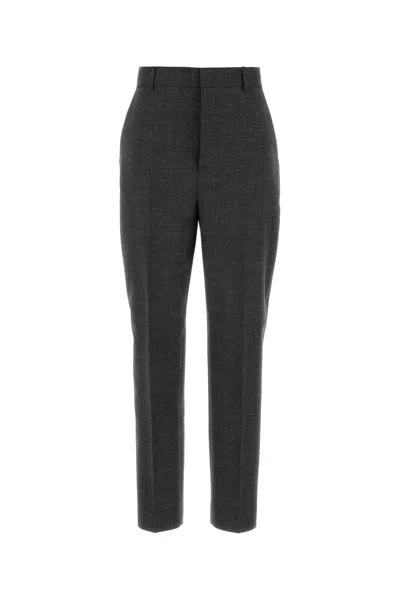 Moschino Dark Grey Wool Pant In Black