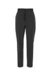 Moschino Tailored Wool Trousers Featuring Pockets In Gray