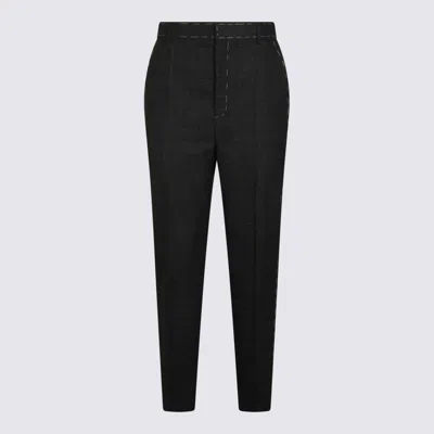 MOSCHINO DARK GREY WOOL PANTS