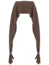 Moschino Deconstructed Glove Wool Blend Cardigan