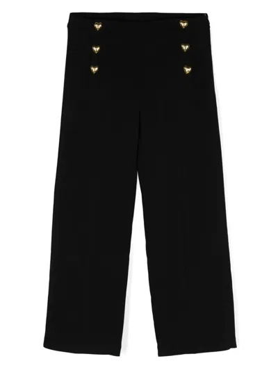 MOSCHINO DECORATIVE-BUTTONS STRAIGHT TROUSERS