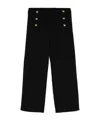 Moschino Decorative-buttons Straight Trousers In Black