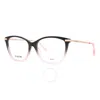 Moschino Demo Butterfly Ladies Eyeglasses Mol572 03h2 53